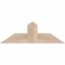 Ekena Millwork Portland Smooth Timber Gable Bracket, Douglas Fir, 36"W x 12"H x 5 1/2"D x 5 1/2"F, 8/12 Pitch GBW036X12X0606POR00SDF - alternate 1